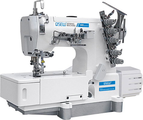 Hochgeschwindigkeitsverriegelungsindustrienähmaschine des energiesparenden Direktantriebs des Flachbetts QS-500D-01